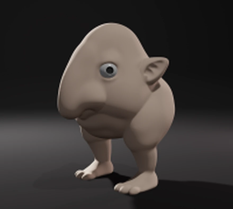 A printable 3D model listing for the creature